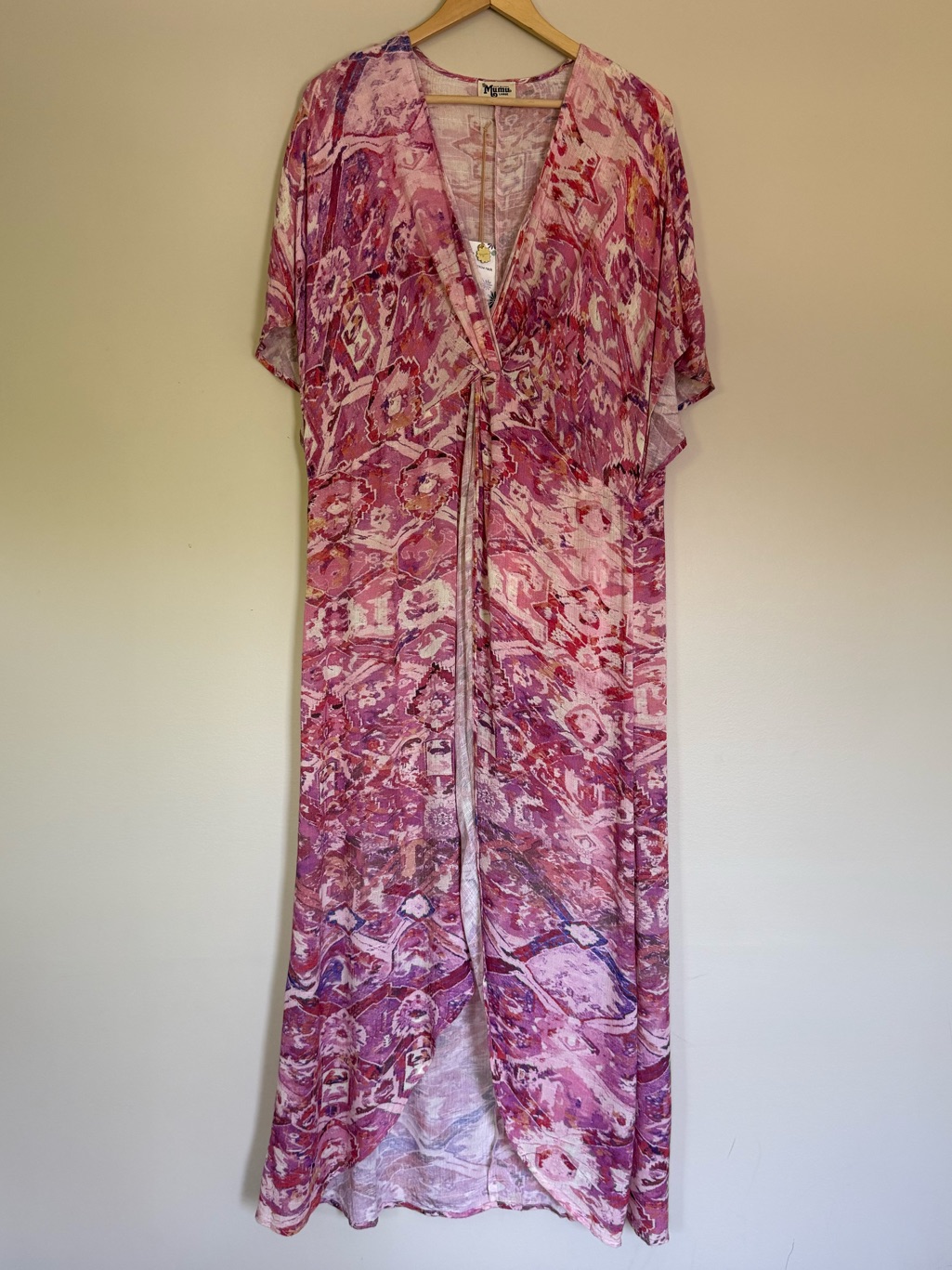 New Show Me Your Mumu Get Twisted Maxi Dress Pastel Palace Print Sz L